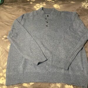 Mockneck Henley Sweater